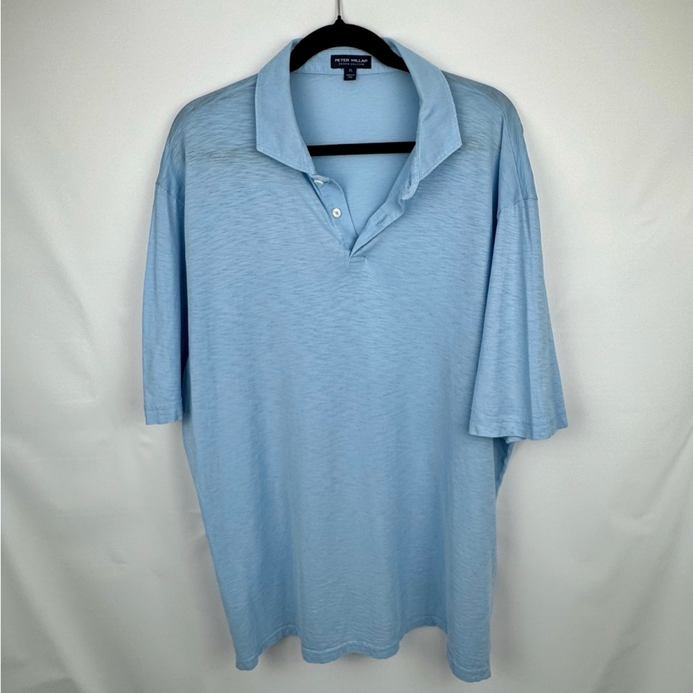 Peter Millar Crown Crafted Sky Blue Polo